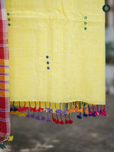 Handloom Bhujodi Kala Cotton - Yellow