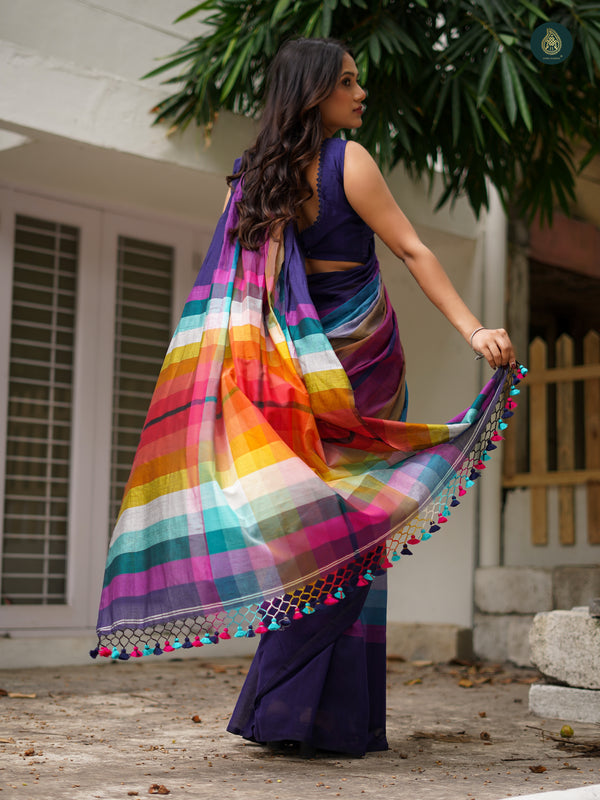 Mul Cotton Saree Rainbow Series - Artisan's Choice