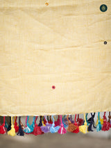 Handloom Bhujodi Kala Cotton - Orange