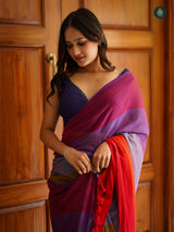 Mul Cotton Saree Rainbow Series - Chilly Whisk