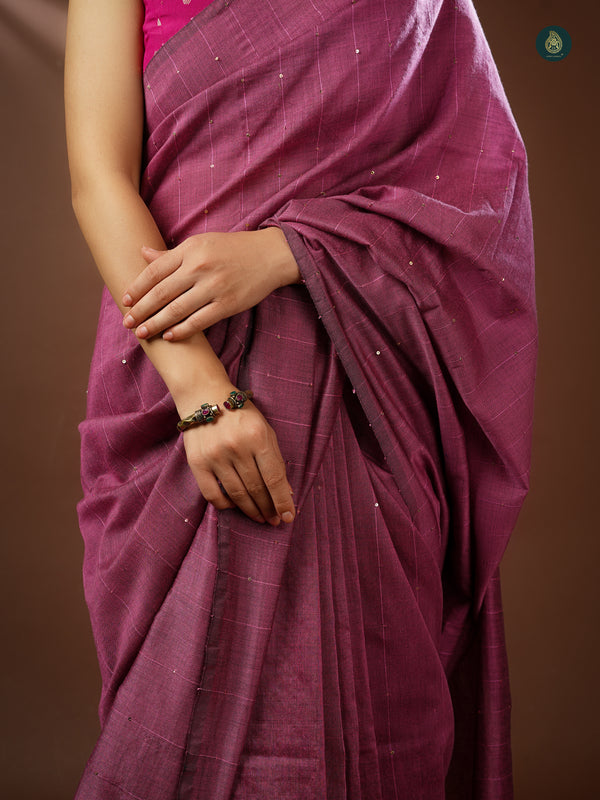 Mul Cotton Saree - Tootsie Tingles