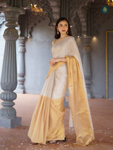 Sand Dollar Mul Cotton Tissue Saree