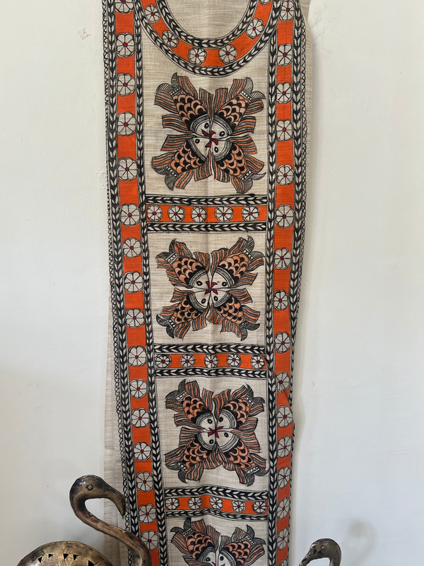 Hand Painted Madhubani Suit - Touch Of Spices
