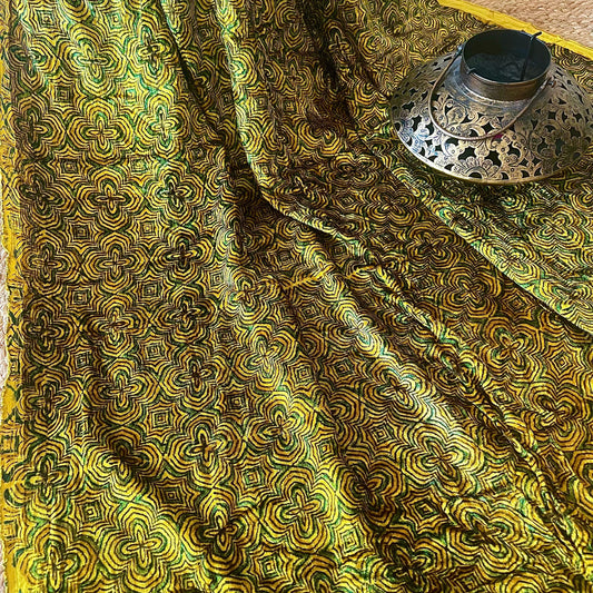 Ajrakh Fabric In Velvet - 12