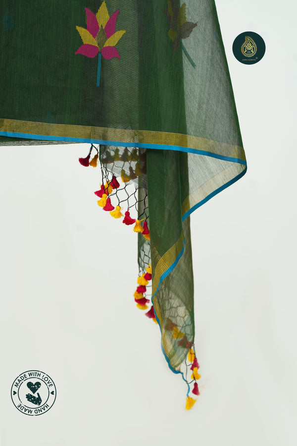 London-Muslin Jamdani Shirt with Jamdani Border