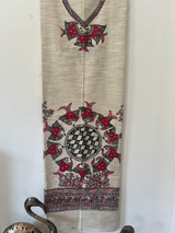 Hand Painted Madhubani Suit - Willow Creek