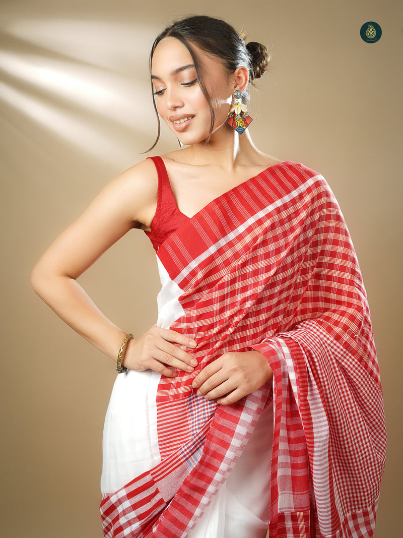 Gamcha Designer Saree - Design 2