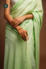 Woven Mul Cotton Saree - Sweet Smiles