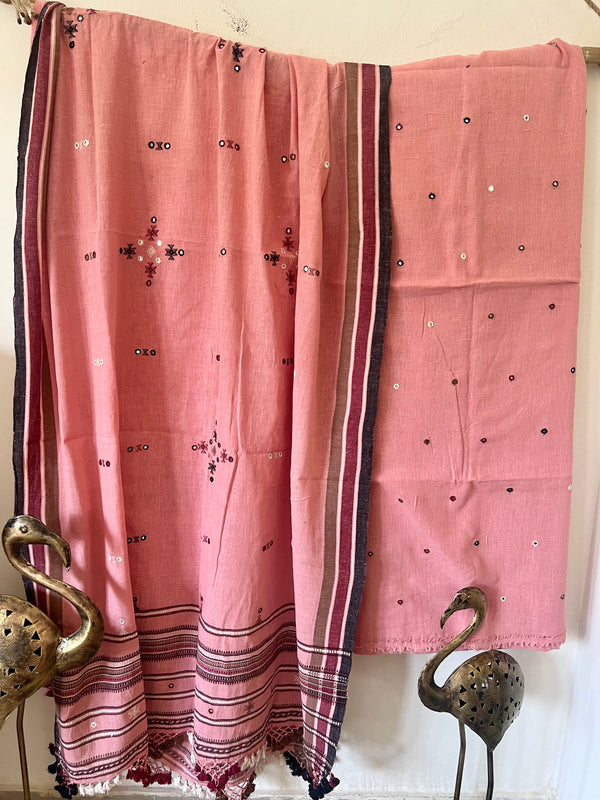 Handloom Bhujodi Kala Cotton Suit- Spotlight