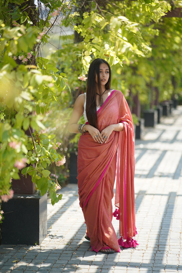 Mul Cotton Saree - Dona Muse