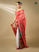 Gamcha Designer Saree - Design 3