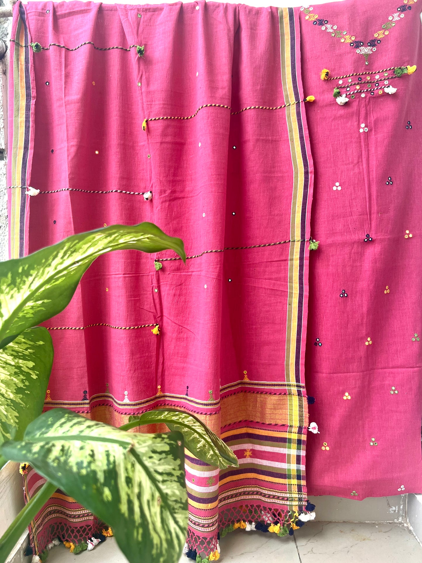 Handloom Bhujodi Kala Cotton Suit- In My Dreams