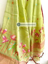 Muslin Jamdani Suit Set- Pichwai Themed- Colorful Dreams