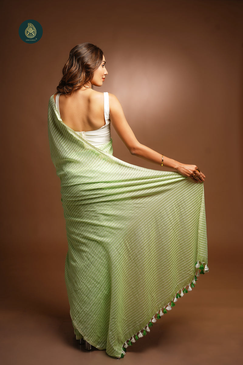 Woven Mul Cotton Saree - Sweet Smiles