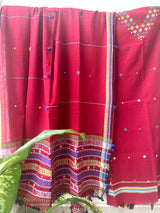 Handloom Bhujodi Kala Cotton Suit- Sunkissed