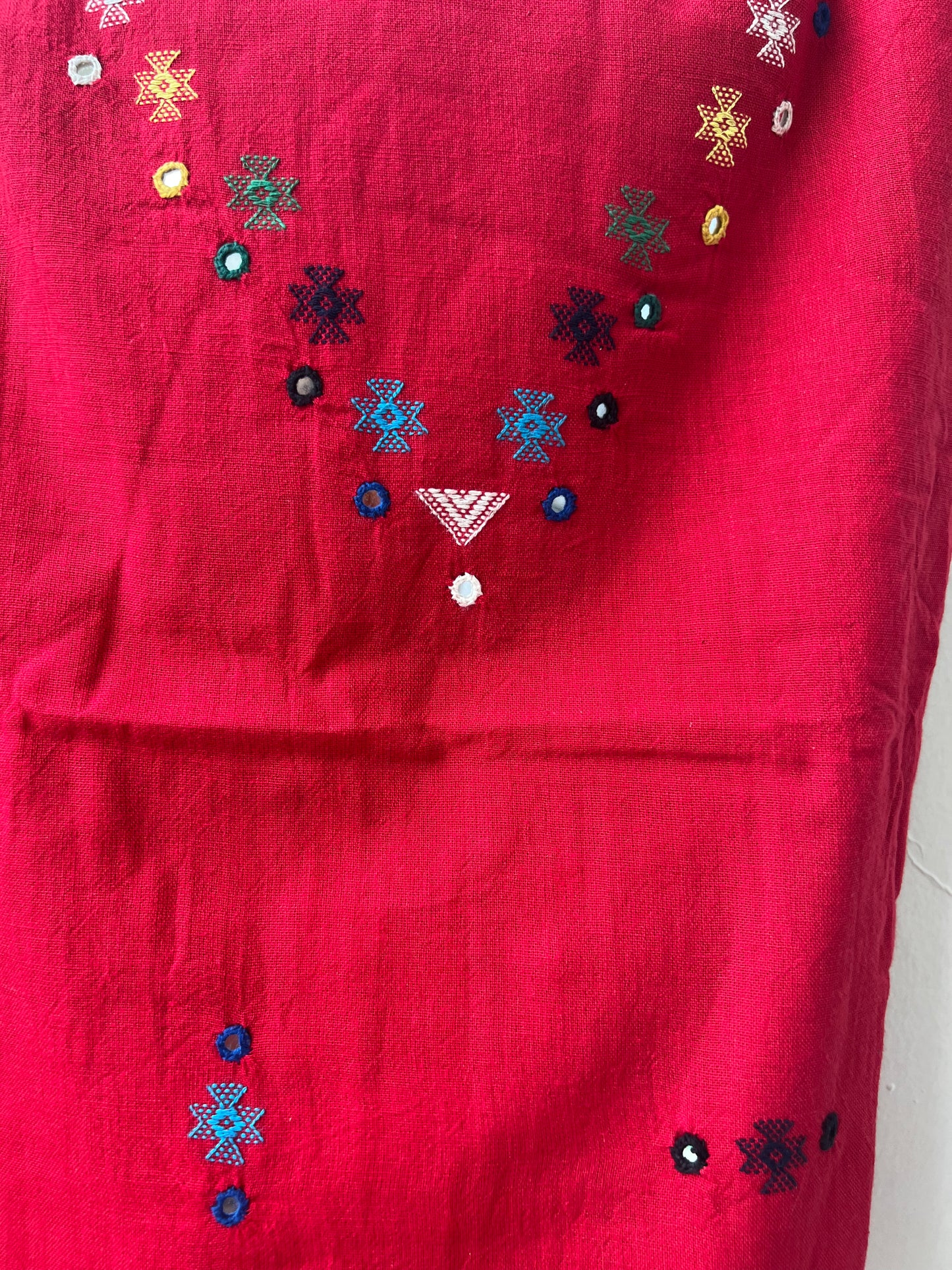 Handloom Bhujodi Kala Cotton Suit- New Moon