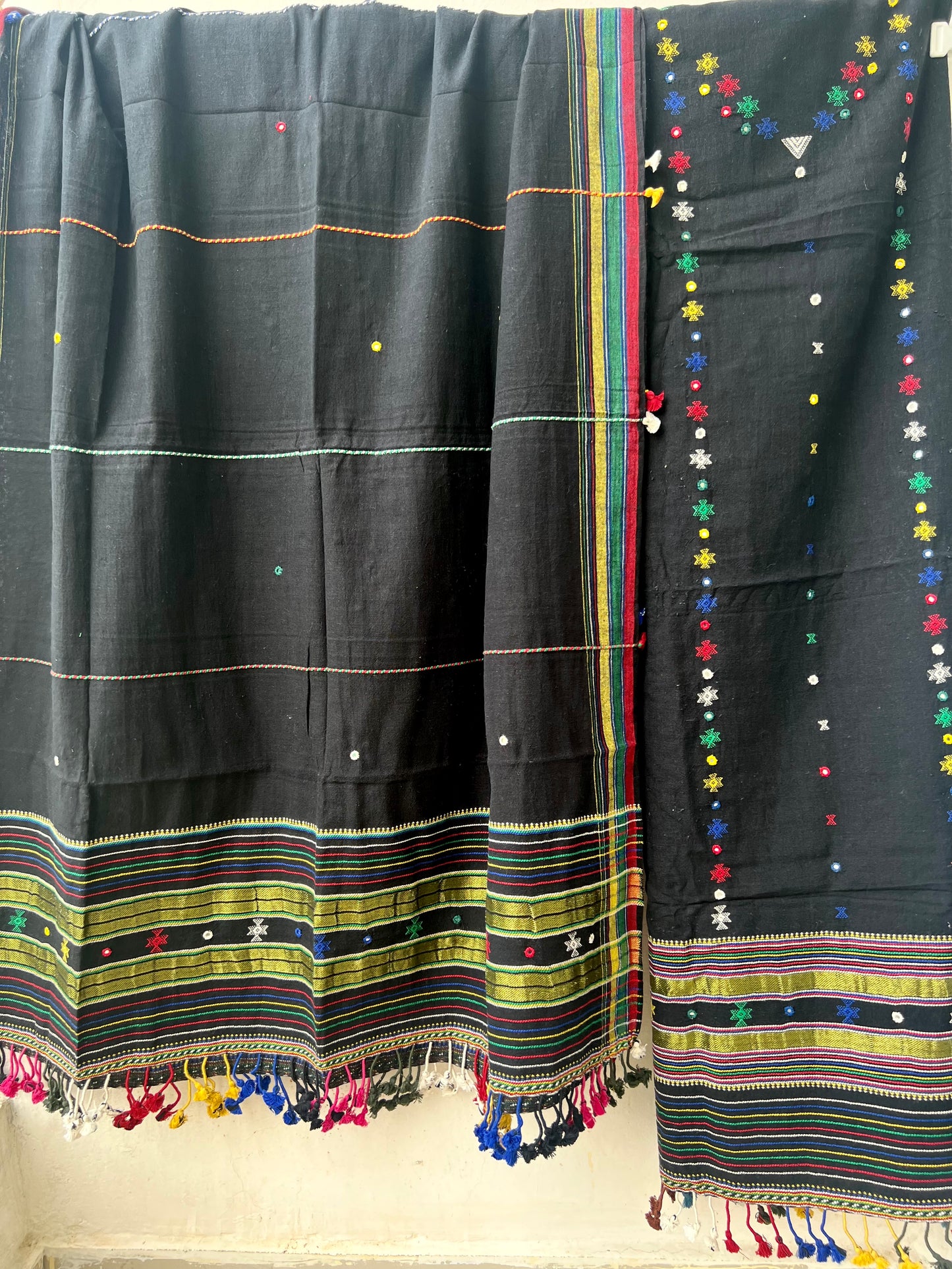 Handloom Bhujodi Kala Cotton Suit- Power Within Me
