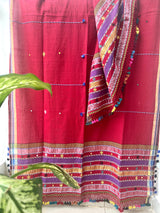 Handloom Bhujodi Kala Cotton Suit- Sunkissed