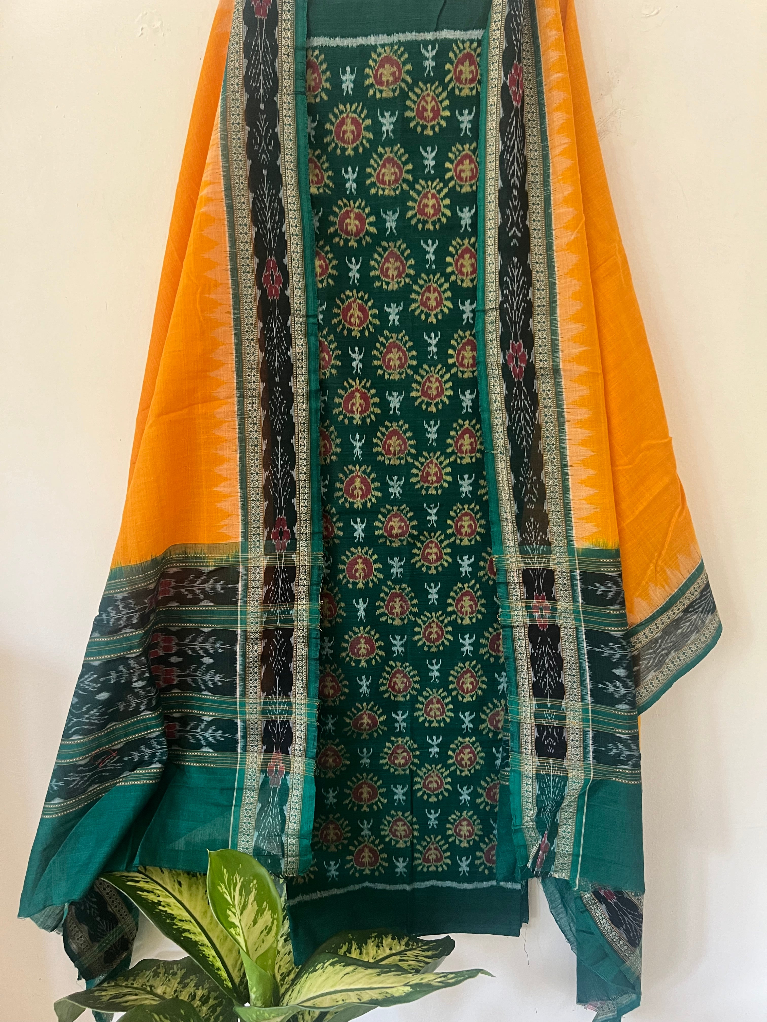 Sambalpuri Ikkat Suit Set - 15 – EthnicElement