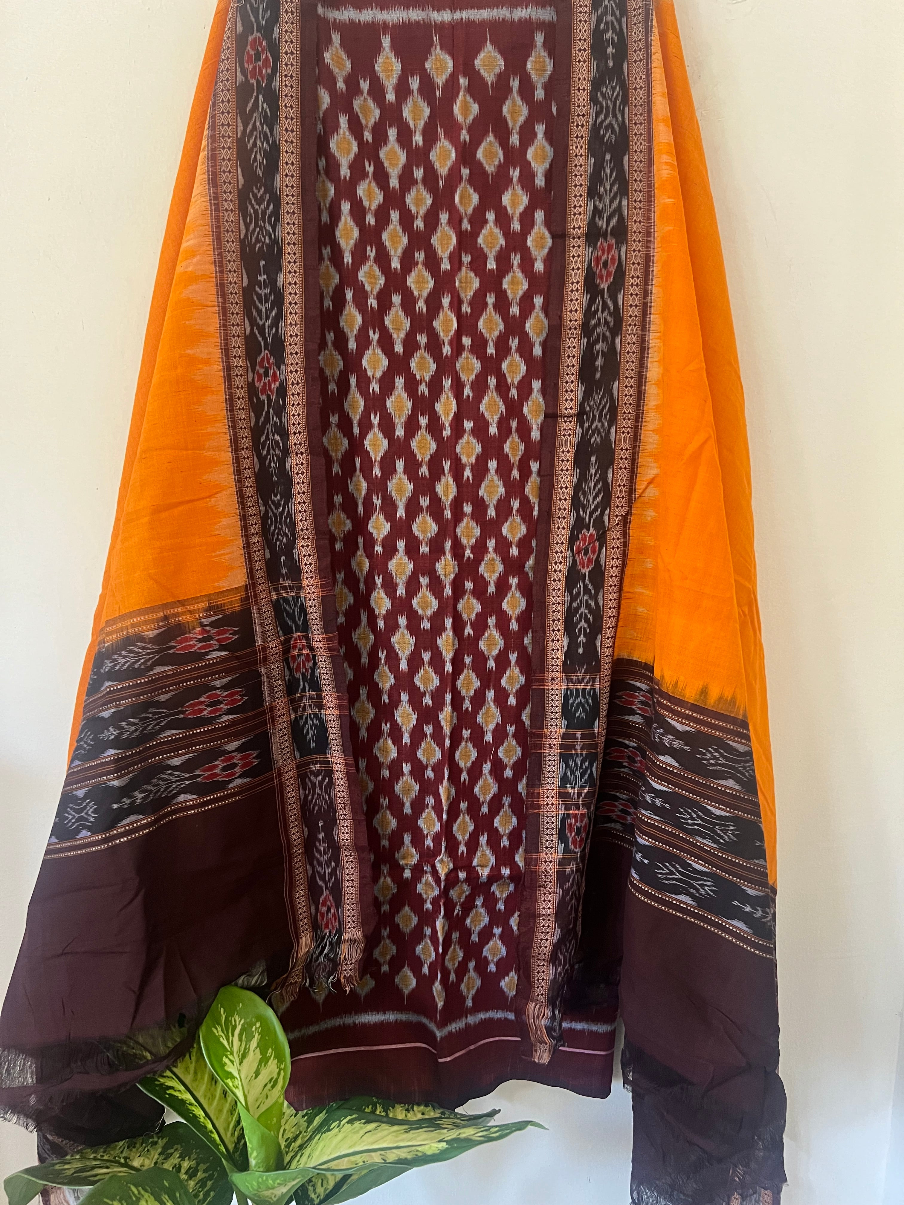 Sambalpuri Ikkat Suit Set - 24 – EthnicElement