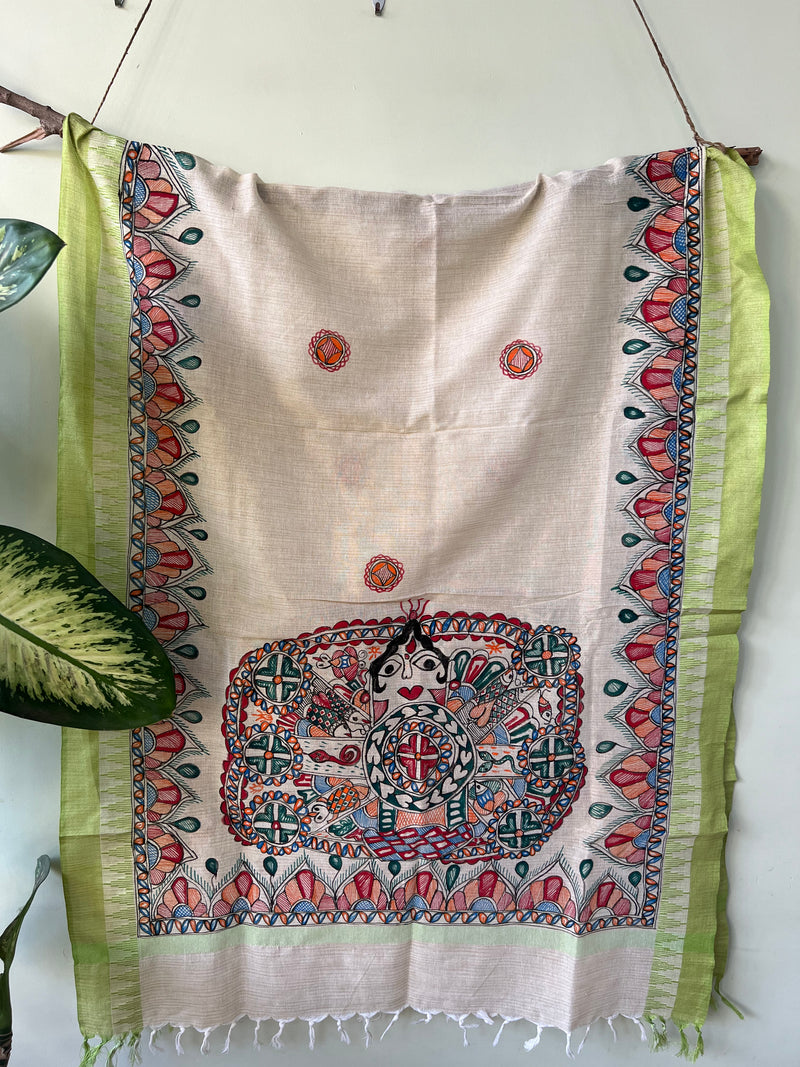 Madhubani Khadi Dupatta - Let Go