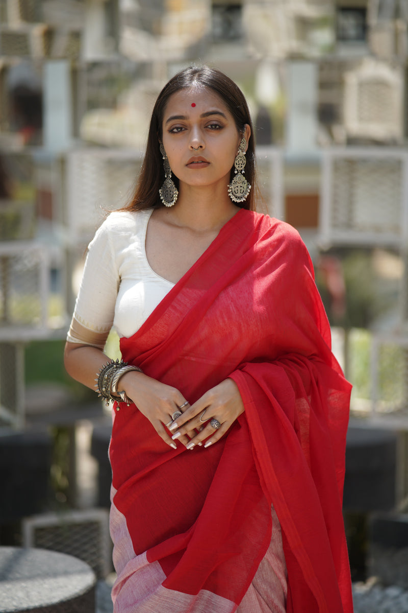 Khadi Mul Cotton Saree - Go Further