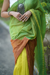 Khadi Mul Cotton Saree - Mixed Feelings